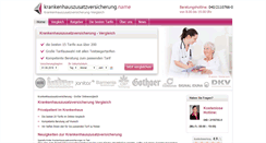 Desktop Screenshot of krankenhauszusatzversicherung.name